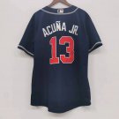 Ronald Acu?a Jr. Atlanta Braves Official Baseball Jersey blue