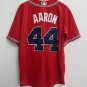 Hank Aaron Atlanta Milwaukee Braves Jersey 1974 Mitchell & Ness Red