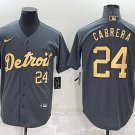 Miguel Cabrera Detroit Tigers Official Baseball Jersey Black