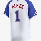 Ozzie Albies Atlanta Braves Official Baseball Jersey City Connect limited