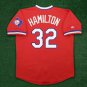 Josh Hamilton Texas Rangers official Baseball Jersey Majestic retro red