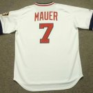 Joe Mauer Minnesota Twins Official Baseball Majestic retro white Jersey