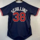 Curt Schilling Boston Red Sox Official Baseball Majestic Jersey Blue