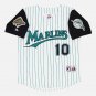 Gary Sheffield Florida Marlins 1997 Official Baseball Jersey Majestic white
