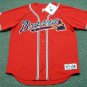 Any name & Number Custom Atlanta Braves Official Baseball Majestic Jersey Red