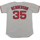 Rickey Henderson Boston Red Sox Official Baseball Majestic Jersey