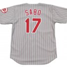 Chris Sabo Cincinnati Reds Official Baseball Majestic Jersey