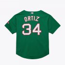 David Ortiz Green St. Patrick’s Day Boston Red Sox Official Baseball Jersey