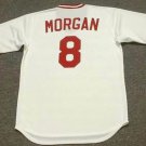 Joe Morgan Cincinnati Reds Official Baseball Majestic Jersey