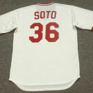 Mario Soto Cincinnati Reds Official Baseball Majestic Jersey