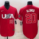 Pete Alonso Team USA Baseball jersey Red