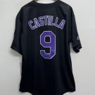 Vinny Castilla Colorado Rockies Official Baseball Majestic Jersey Black