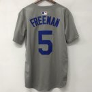 Freddie Freeman Los Angeles Dodgers Official Baseball Jersey gray