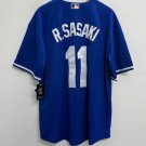 Roki Sasaki Los Angeles Dodgers Official Baseball Jersey blue