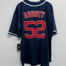 Jim Abbott Anaheim California Angels Official Baseball Majestic Jersey blue