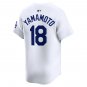 Yoshinobu Yamamoto Los Angeles Dodgers Official Baseball Jersey white