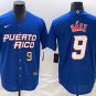 Javier B&Atilde;&iexcl;ez Puerto Rico Official jersey Blue