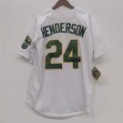 Rickey Henderson Oakland A’s Athletics Official Baseball Nitchell & Ness Jersey