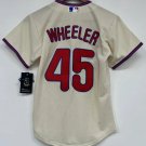 Zack Wheeler Philadelphia Phillies Official Baseball Jersey cream