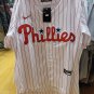 Kyle Schwarber Philadelphia Phillies Official Baseball Jersey white pinstripes