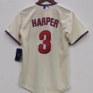 Bryce Harper Philadelphia Phillies Official Baseball Jersey cream