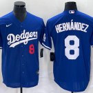 Kike Enrique Hernandez Los Angeles Dodgers Official Baseball Jersey blue
