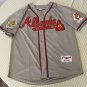 NWT Greg Maddux Atlanta Braves 1995 World Series Grey Jersey