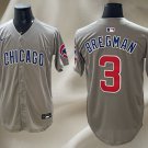 BEST Chicago Cubs 3 Alex Bregman Gray Cool Base Men Jersey Cool Base Stitched