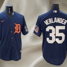 Detroit Tigers #35 Verlander Cool Base All Size-All Sittched