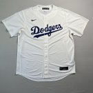 LA Dodgers Jersey   Large White Blue Los Angeles Genuine Engineered