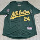 Rickey Henderson Oakland Athletics 1989 World Series Green Jersey