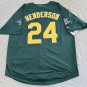 Rickey Henderson Oakland Athletics 1989 World Series Green Jersey