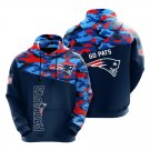 New England Patriots color camouflage light weight hoodie