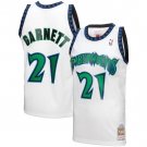 Kevin Garnett Minnesota Timberwolves Official Basketball Mitchell & Ness Jersey white