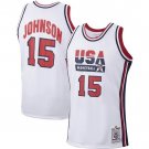 Earvin Magic Johnson USA Olympic Basketball Jersey Mitchell & Ness White