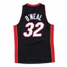 Shaquille O’Neal Miami Heat Official Basketball Mitchell & Ness Jersey Black