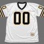 Custom name & Number 1970&acirc;��s 80&acirc;��s New Orleans Saints Football Mitchell & Ness Jersey white