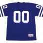 Custom name & Number customized Los Angeles Rams Football Mitchell & Ness jersey blue