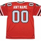 Custom name & Number 1970’s Atlanta Falcons Football Mitchell & Ness Jersey red