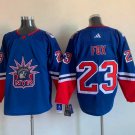 Adam Fox New York Rangers Official Hockey Jersey Statue of Liberty logo