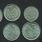 1992 Saharawi 3 coins1,2,5 p - Beduin and Camel, UNC