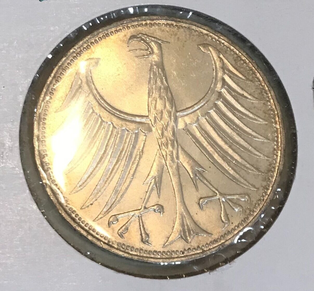 1965 D Germany Large Silver 5 marks