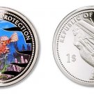 2002 Palau Large Color  $1 Lion Fish/Bare-breasted Mermaid Shipfront
