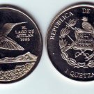 Rare 1995 Guatemala Copper-Nickel 1 Q Collibri pattern,mntg150