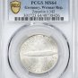 Rare 1930 G Germany Silver 3 marks-Zeppelin- PCGS MS 64