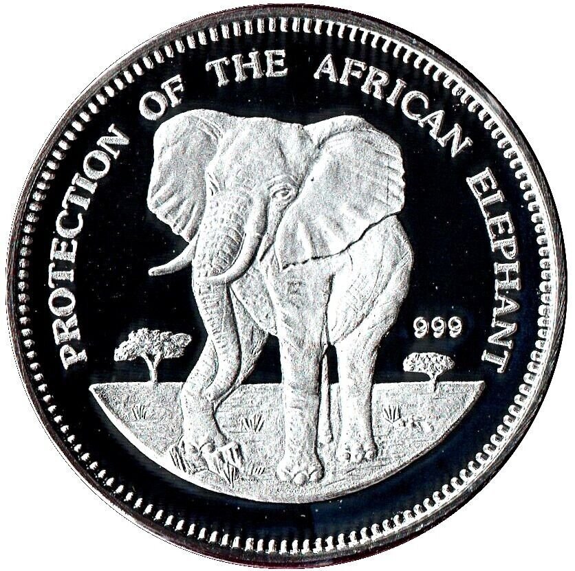 2009 Congo Proof 1000 francs Elephant
