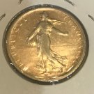 1913  France Liberty silver 1 Franc