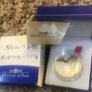 2003 France Large Silver Proof 1.5 euro-Athens Olympics/Coubertin- box/COA