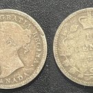 Canada 1898 Silver 10 Cents Victoria