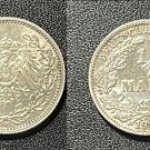 1915 F Germany Silver 1/2 mark